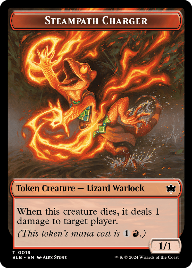 Image of Treasure // Steampath Charger Double-Sided Token [Bloomburrow Tokens]