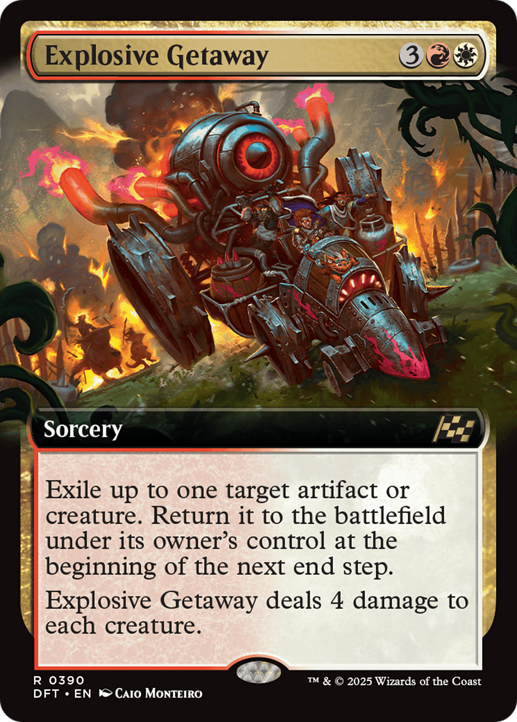 Image of Explosive Getaway (Extended Art) [Aetherdrift]