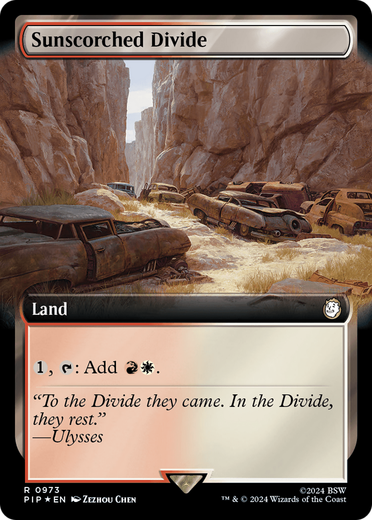 Image of Sunscorched Divide (Extended Art) (Surge Foil) [Fallout]