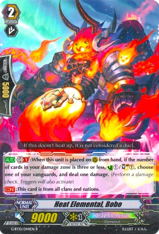 Image of Heat Elemental, Bobo (G-BT10/044EN) [Raging Clash of the Blade Fangs]