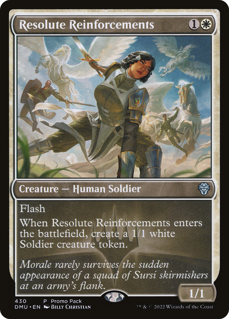 Image of Resolute Reinforcements (Promo Pack) [Dominaria United Promos]