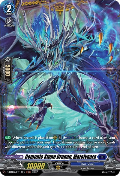 Image of Demonic Stone Dragon, Matelvaara (FR) (D-BT07/FR14EN) [Raging Flames Against Emerald Storm]