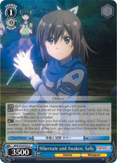 Image of Hibernate and Awaken, Sally (BFR/S78-E101 C) [BOFURI: I Don't Want to Get Hurt, so I'll Max Out My Defense]