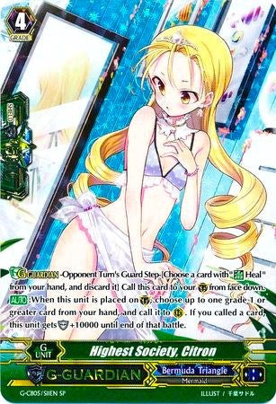 Image of Highest Society, Citron (G-CB05/S11EN) [Prismatic Divas]