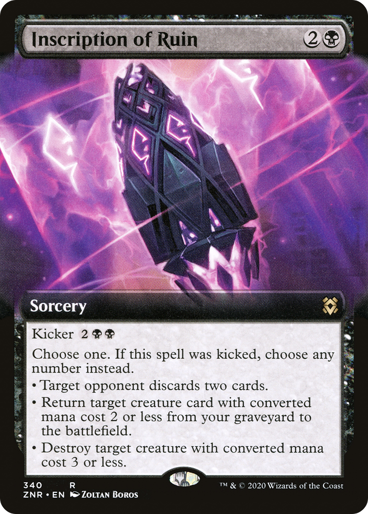 Image of Inscription of Ruin (Extended Art) [Zendikar Rising]