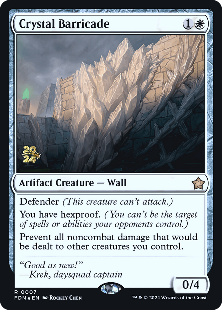 Image of Crystal Barricade [Foundations Prerelease Promos]