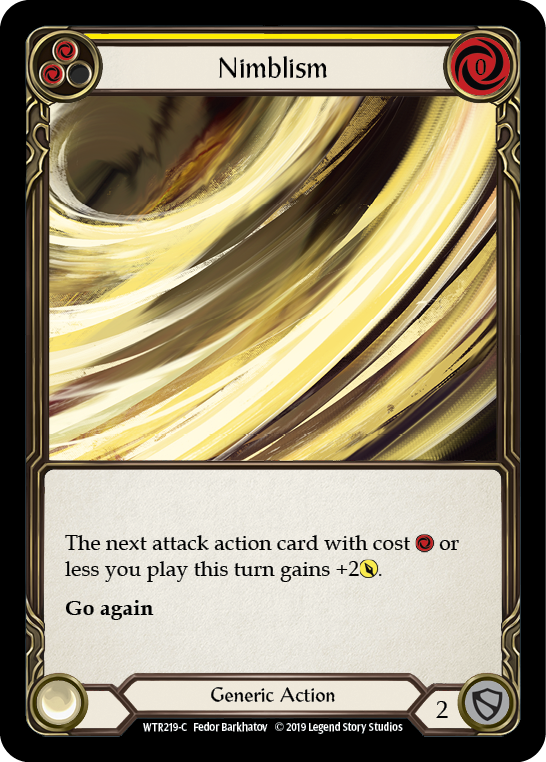 Image of Nimblism (Yellow) [WTR219-C] (Welcome to Rathe)  Alpha Print Rainbow Foil