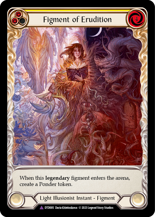 Image of Figment of Erudition // Suraya, Archangel of Erudition (Marvel) [DTD005] (Dusk Till Dawn)  Cold Foil