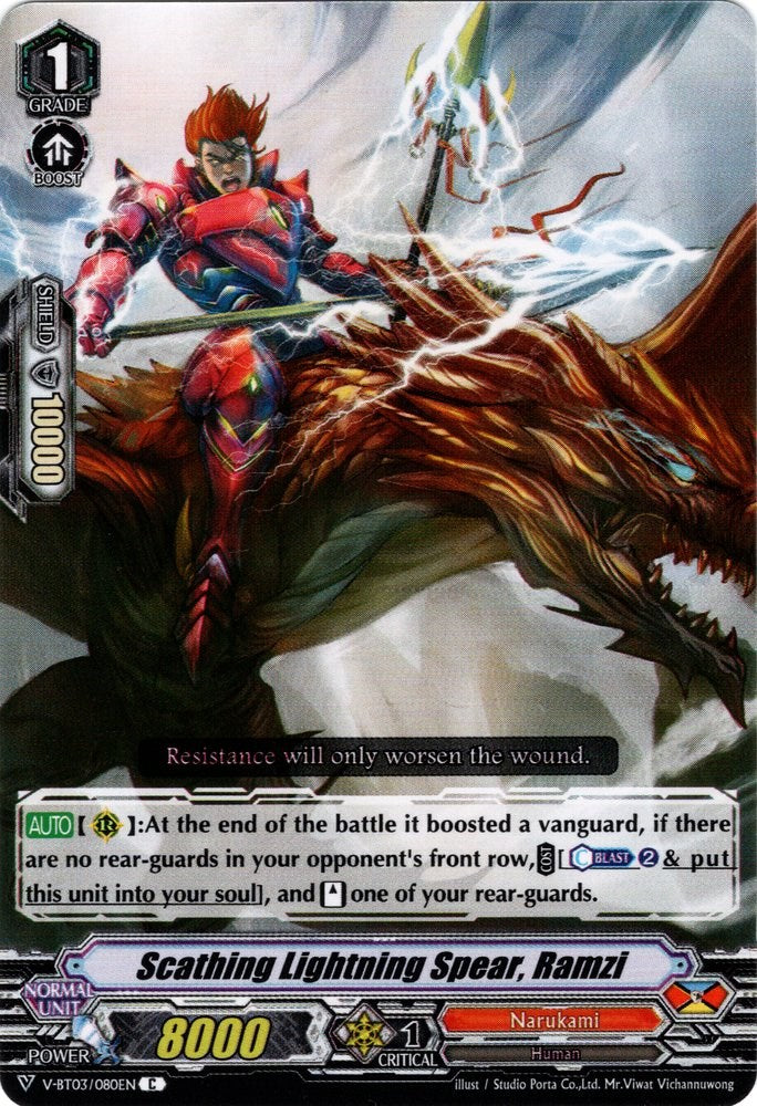 Image of Scathing Lightningear, Ramzi (V-BT03/080EN) [Miyaji Academy CF Club]
