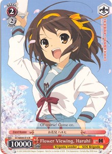 Image of Flower Viewing, Haruhi (SY/WE09-E14) [The Melancholy of Haruhi Suzumiya Extra Booster]