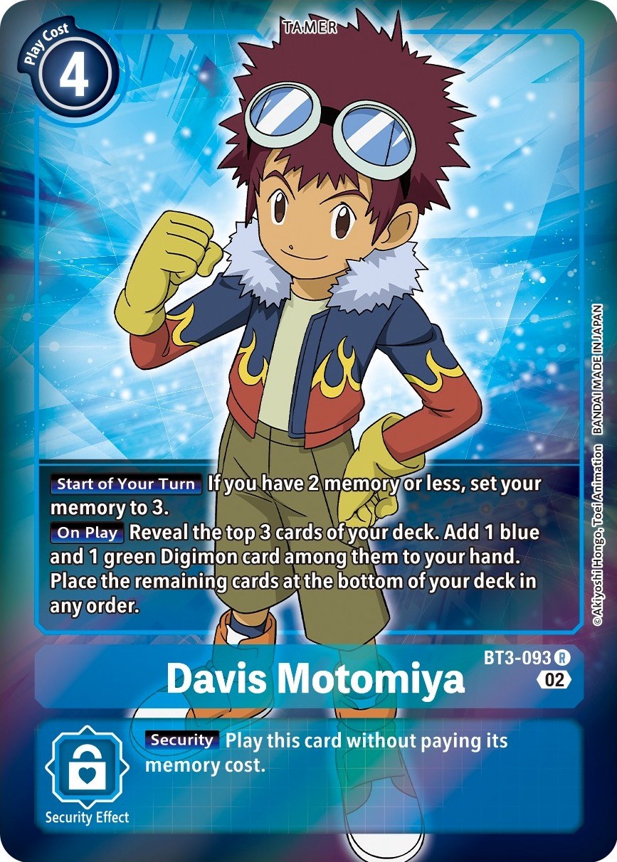Image of Davis Motomiya [BT3-093] (Alternate Art) [Starter Deck: Jesmon]