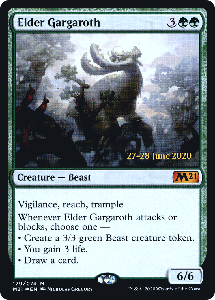 Image of Elder Gargaroth [Core Set 2021 Prerelease Promos]