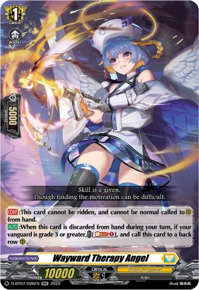 Image of Wayward Therapy Angel (D-BT07/026EN) [Raging Flames Against Emerald Storm]