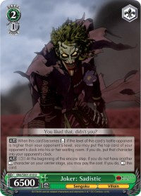 Image of Joker: Sadistic (BNJ/SX01-018 U) [Batman Ninja]