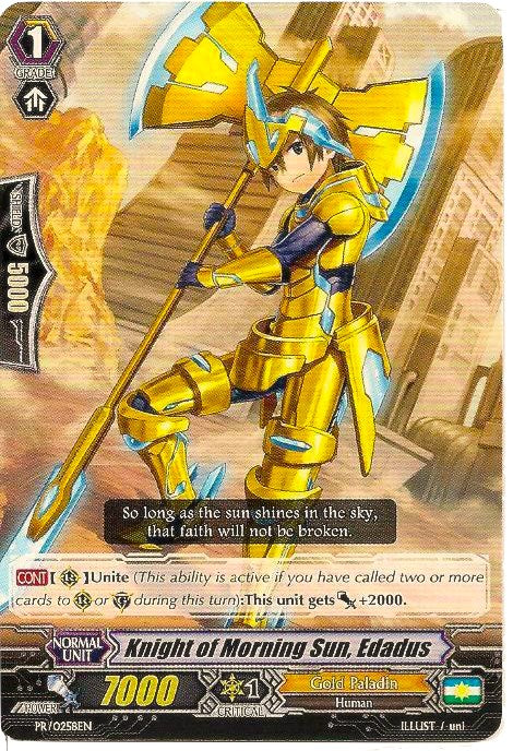 Image of Knight of Morning Sun, Edadus (PR/0258EN) [Promo Cards]