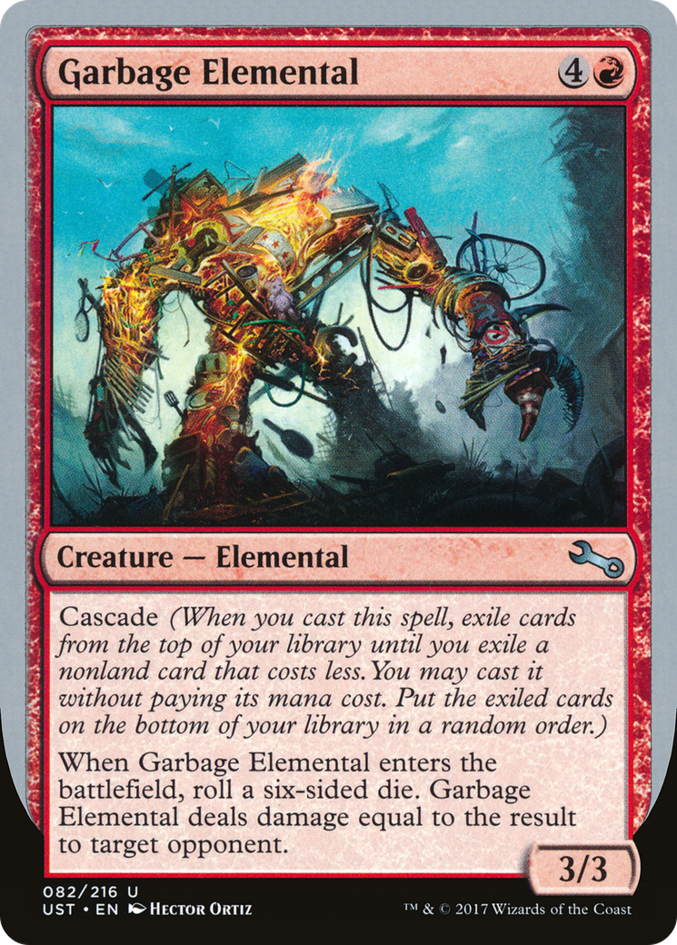 Image of Garbage Elemental (3/3 Creature) [Unstable]