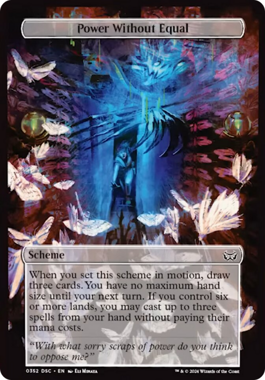 Image of Power Without Equal (Full Art) [Duskmourn: Archenemy]