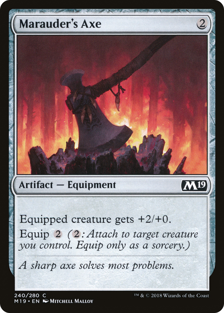 Image of Marauder's Axe [Core Set 2019]
