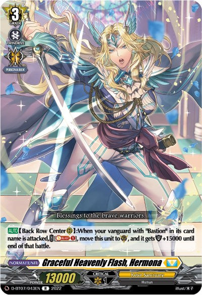 Image of Graceful Heavenly Flash, Hermona (D-BT07/043EN) [Raging Flames Against Emerald Storm]