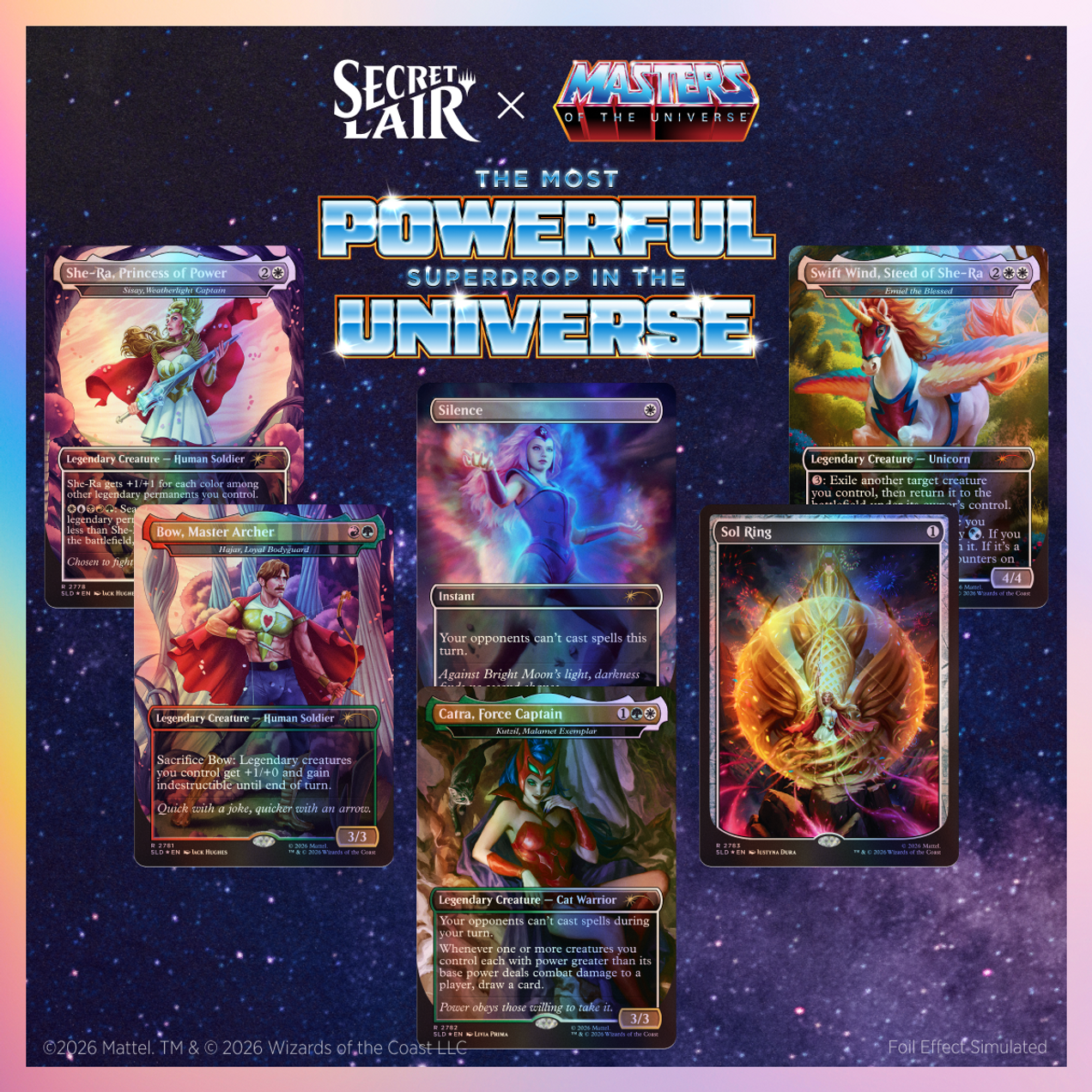 Image of Secret Lair x Masters of the Universe (SHE-RA: PRINCESS OF POWER) - Traditional Foil Edition