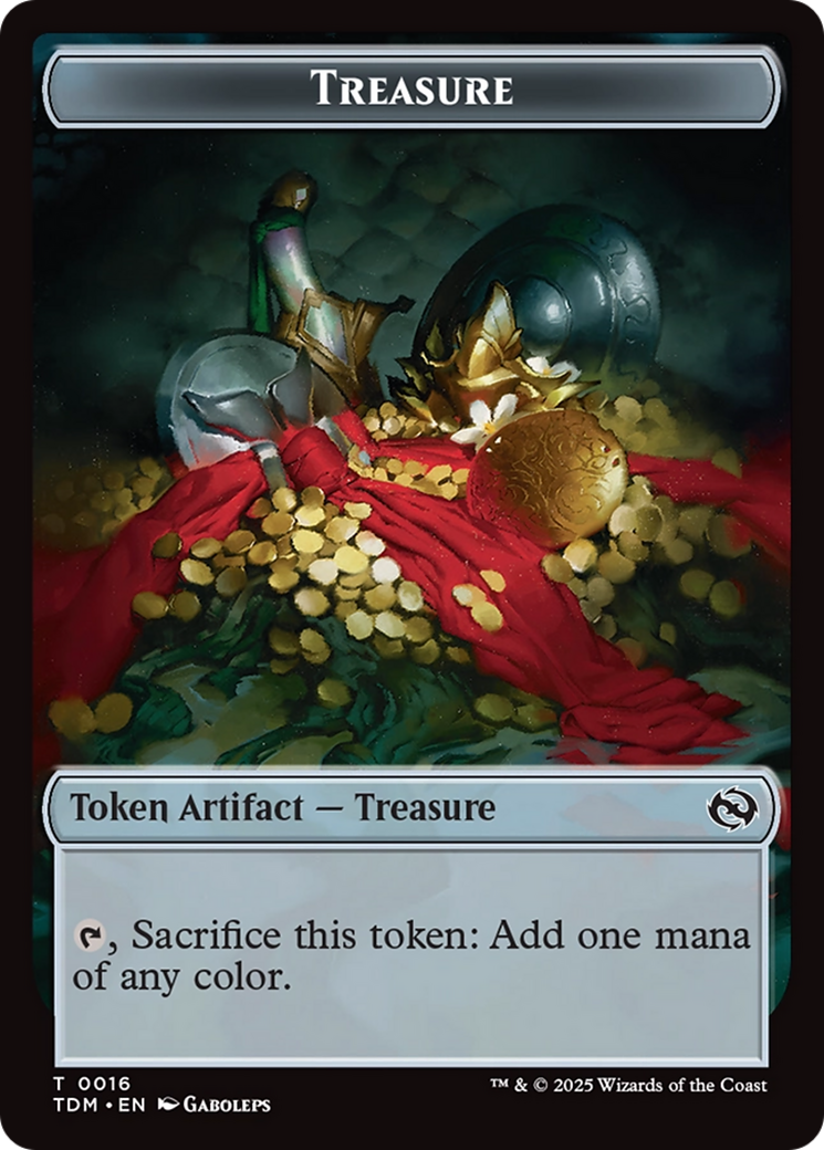 Image of Experience // Treasure Double-Sided Token [Tarkir: Dragonstorm Commander Tokens]
