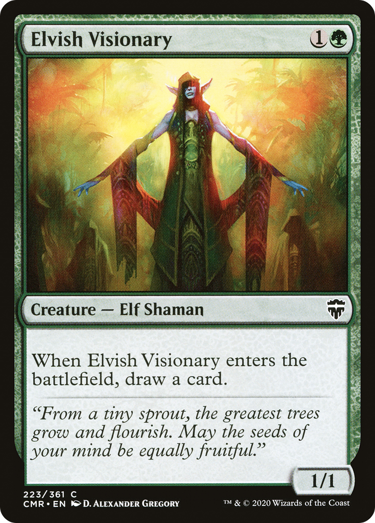 Image of Elvish Visionary [Commander Legends]