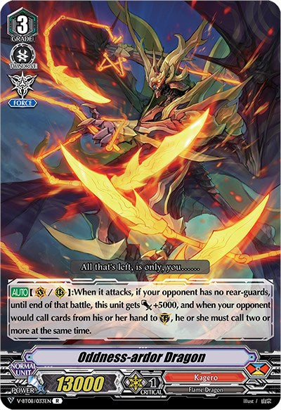 Image of Oddness-ardor Dragon (V-BT08/033EN R) [Silverdust Blaze]