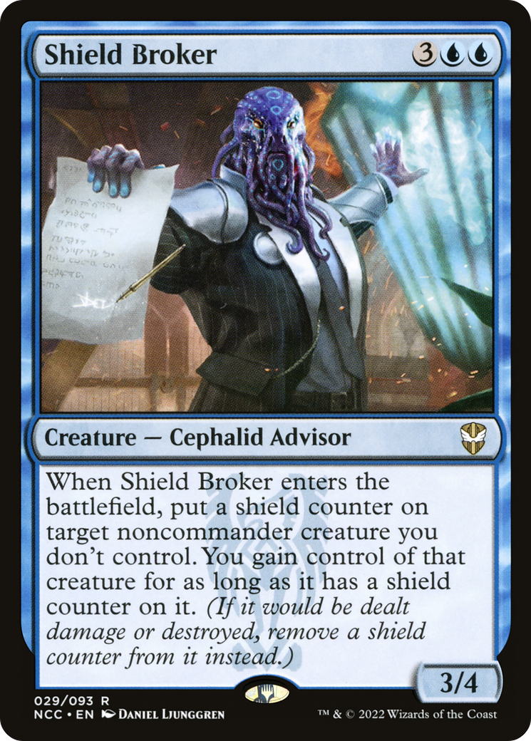 Image of Shield Broker [Streets of New Capenna Commander]