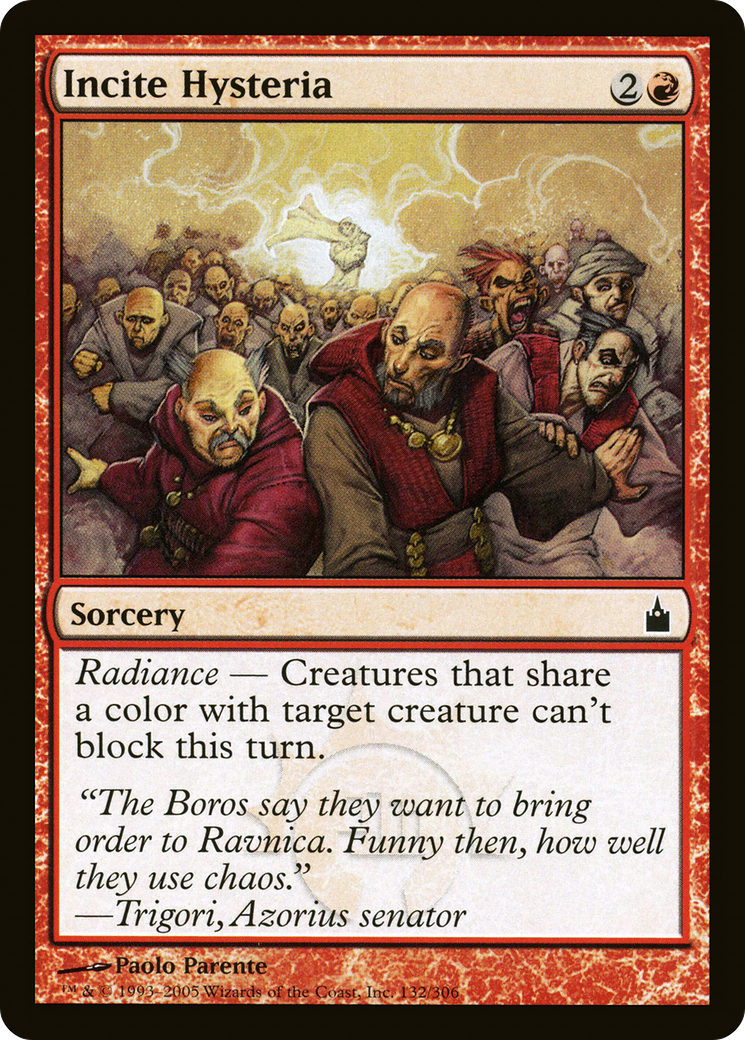 Image of Incite Hysteria [Ravnica: City of Guilds]