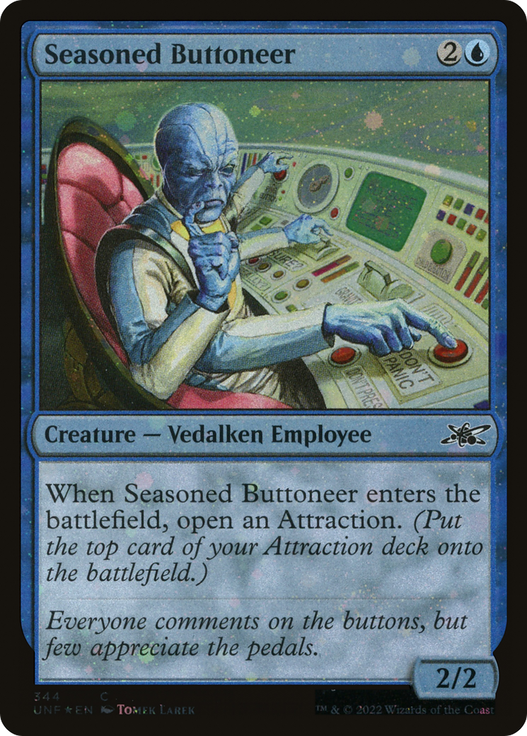 Image of Seasoned Buttoneer (Galaxy Foil) [Unfinity]