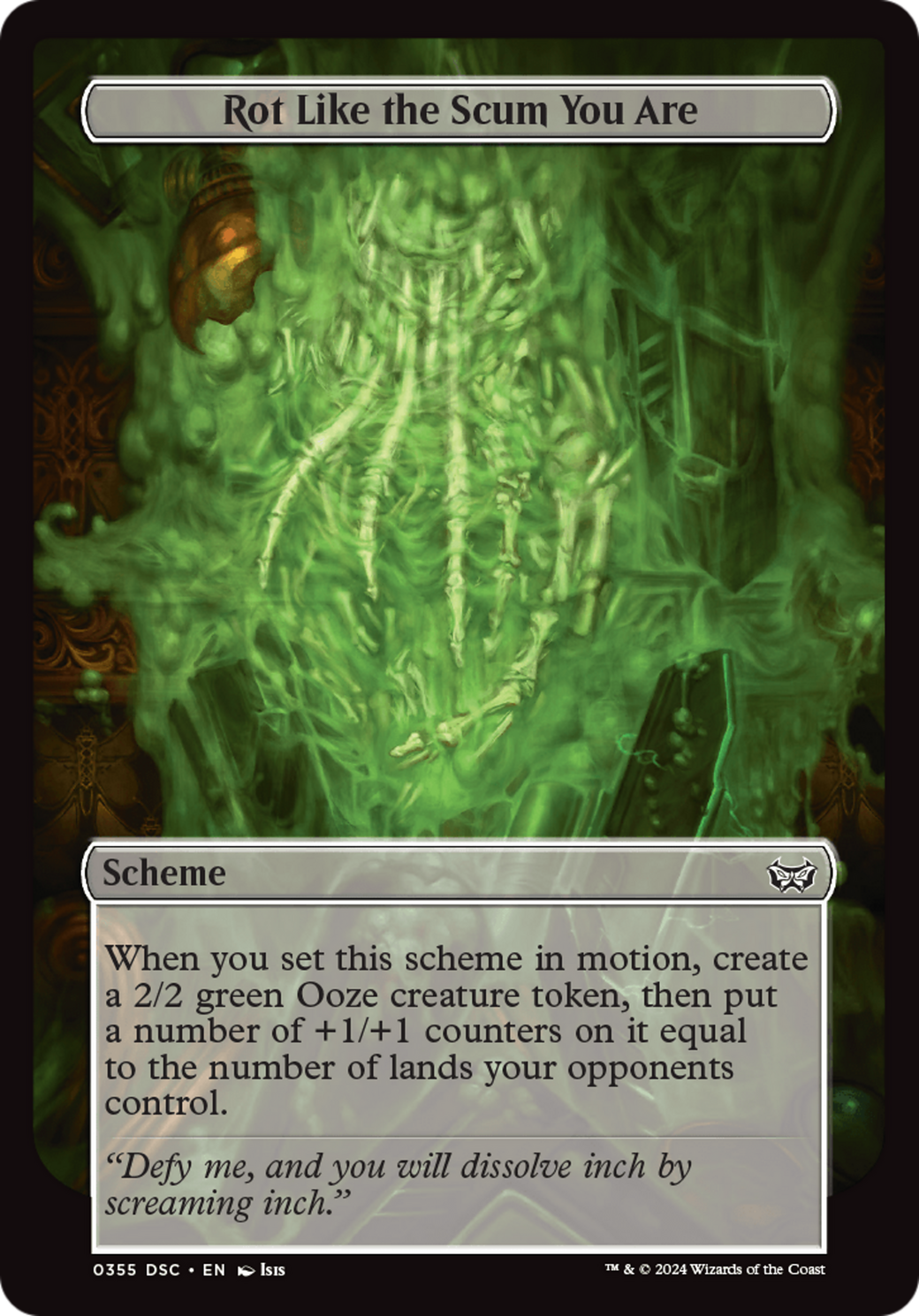 Image of Rot Like the Scum You Are (Full Art) [Duskmourn: Archenemy]