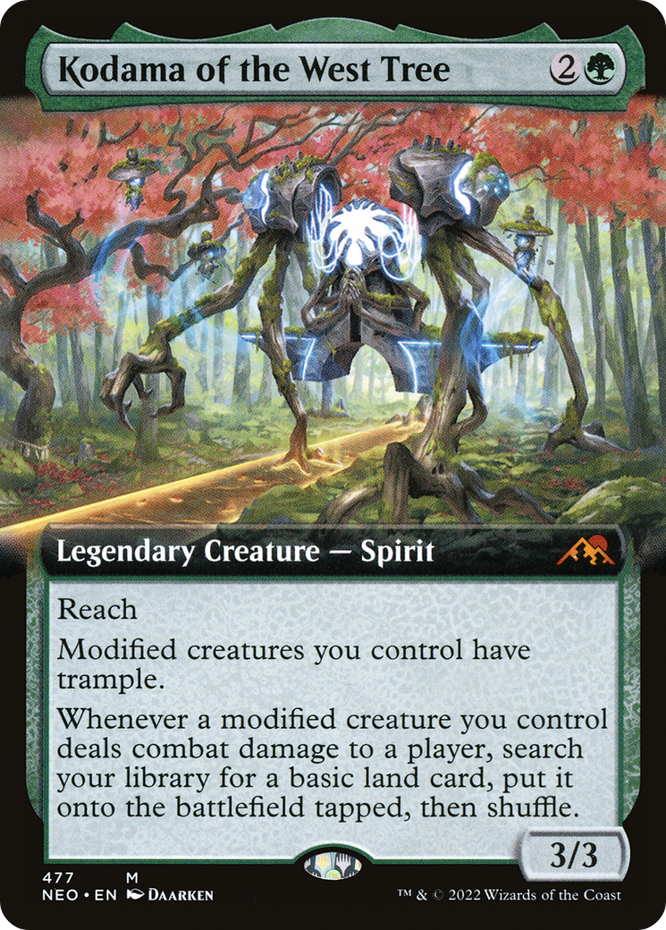 Image of Kodama of the West Tree (Extended Art) [Kamigawa: Neon Dynasty]