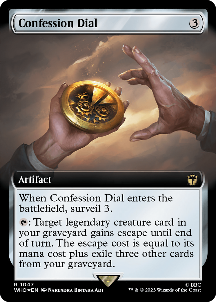 Image of Confession Dial (Extended Art) (Surge Foil) [Doctor Who]