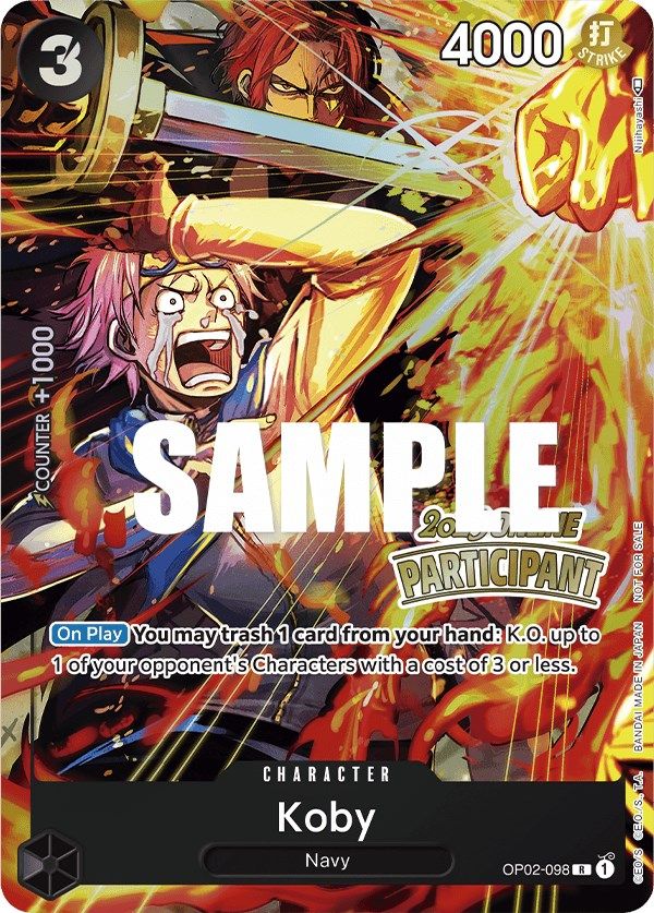 Image of Koby (Online Regional 2023) [Participant] [One Piece Promotion Cards]