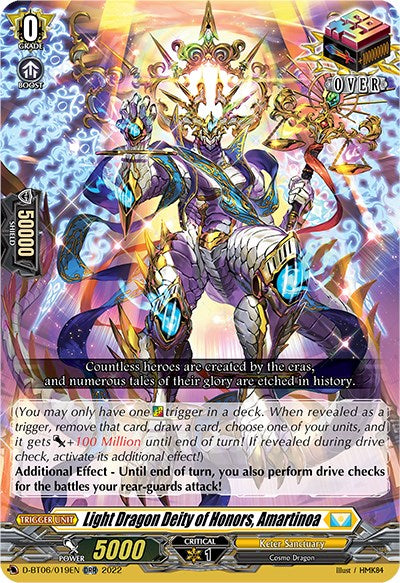 Image of Light Dragon Deity of Honors, Amartinoa (D-BT06/019EN) [Blazing Dragon Reborn]