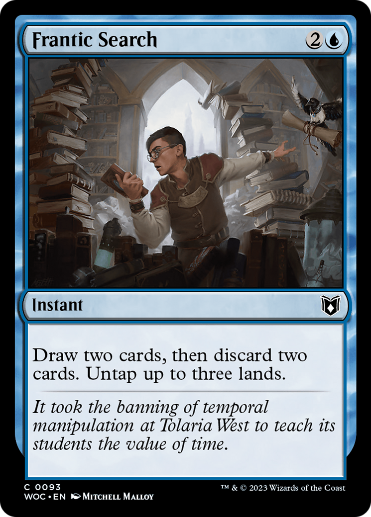 Image of Frantic Search [Wilds of Eldraine Commander]