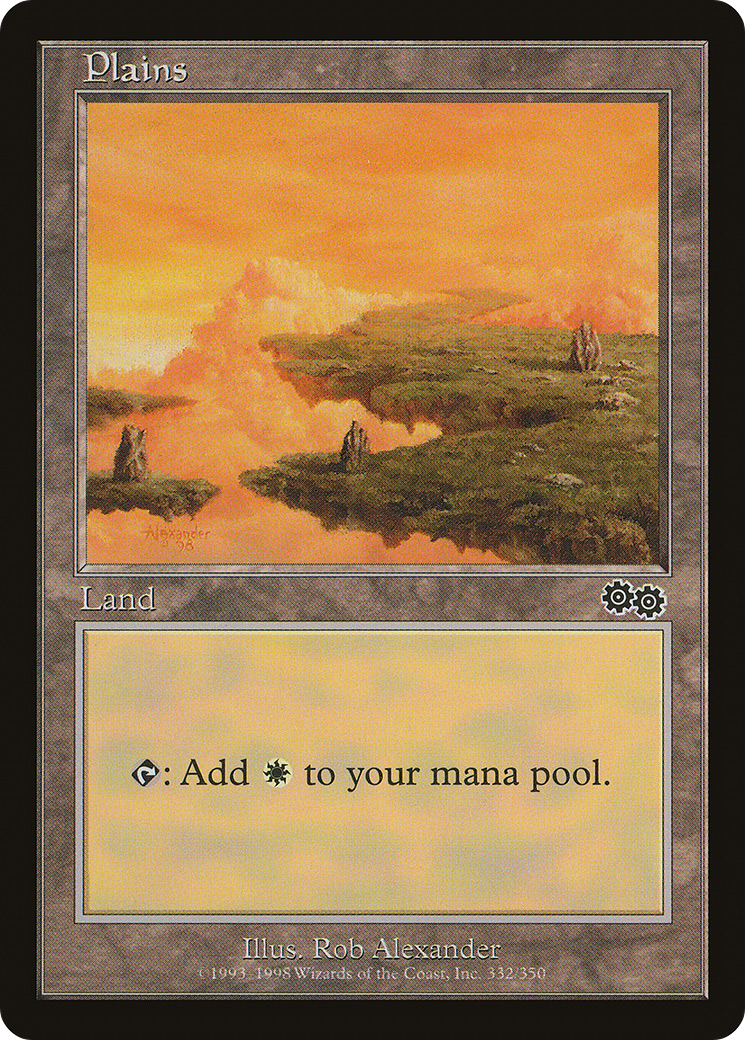 Image of Plains (332) [Urza's Saga]