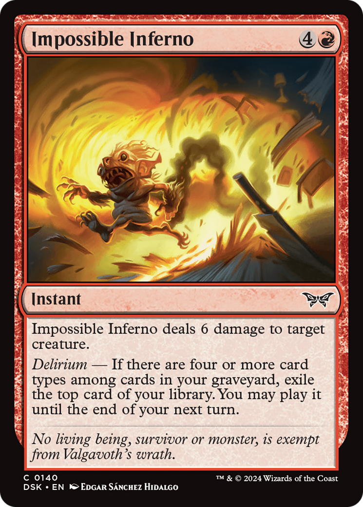 Image of Impossible Inferno [Duskmourn: House of Horror]