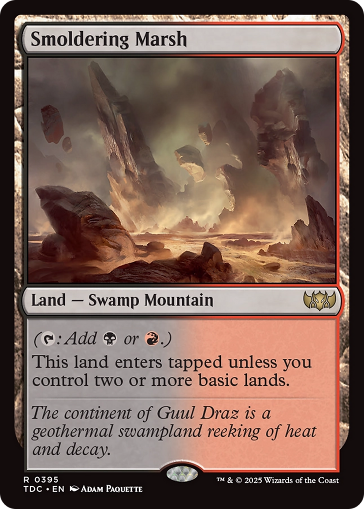 Image of Smoldering Marsh [Tarkir: Dragonstorm Commander]