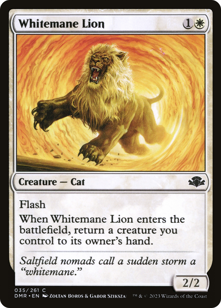 Image of Whitemane Lion [Dominaria Remastered]