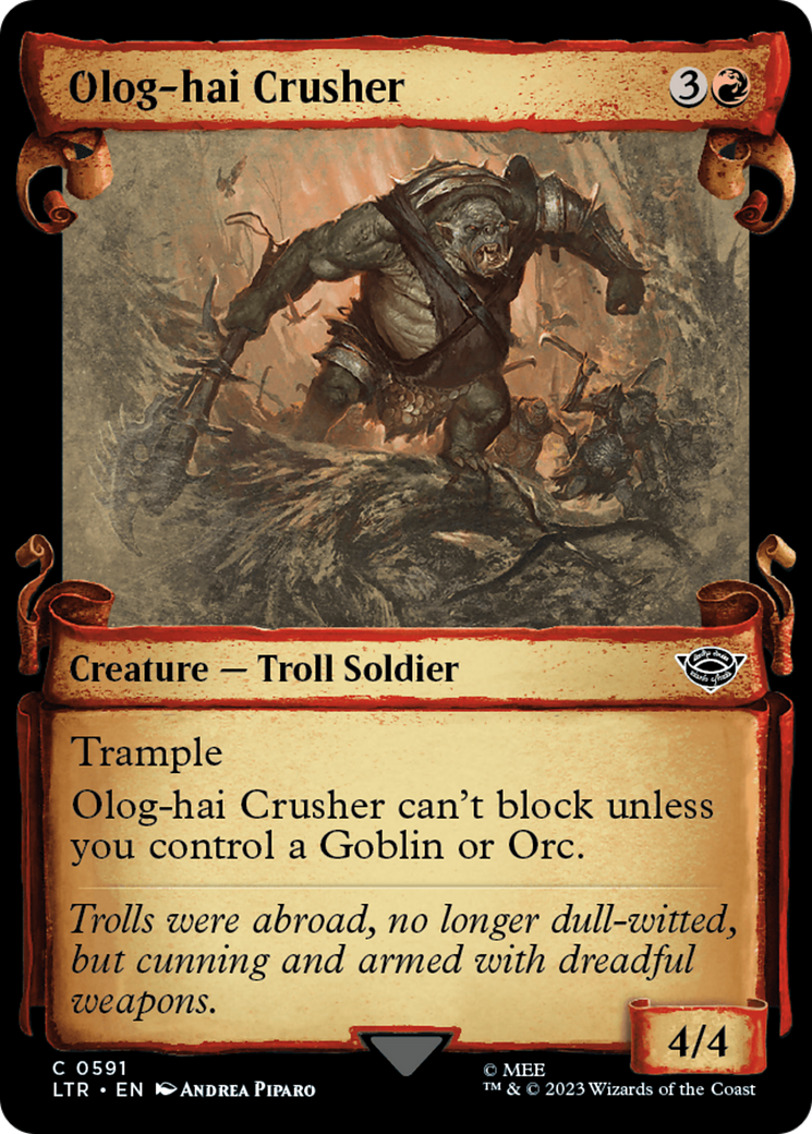Image of Olog-Hai Crusher [The Lord of the Rings: Tales of Middle-Earth Showcase Scrolls]