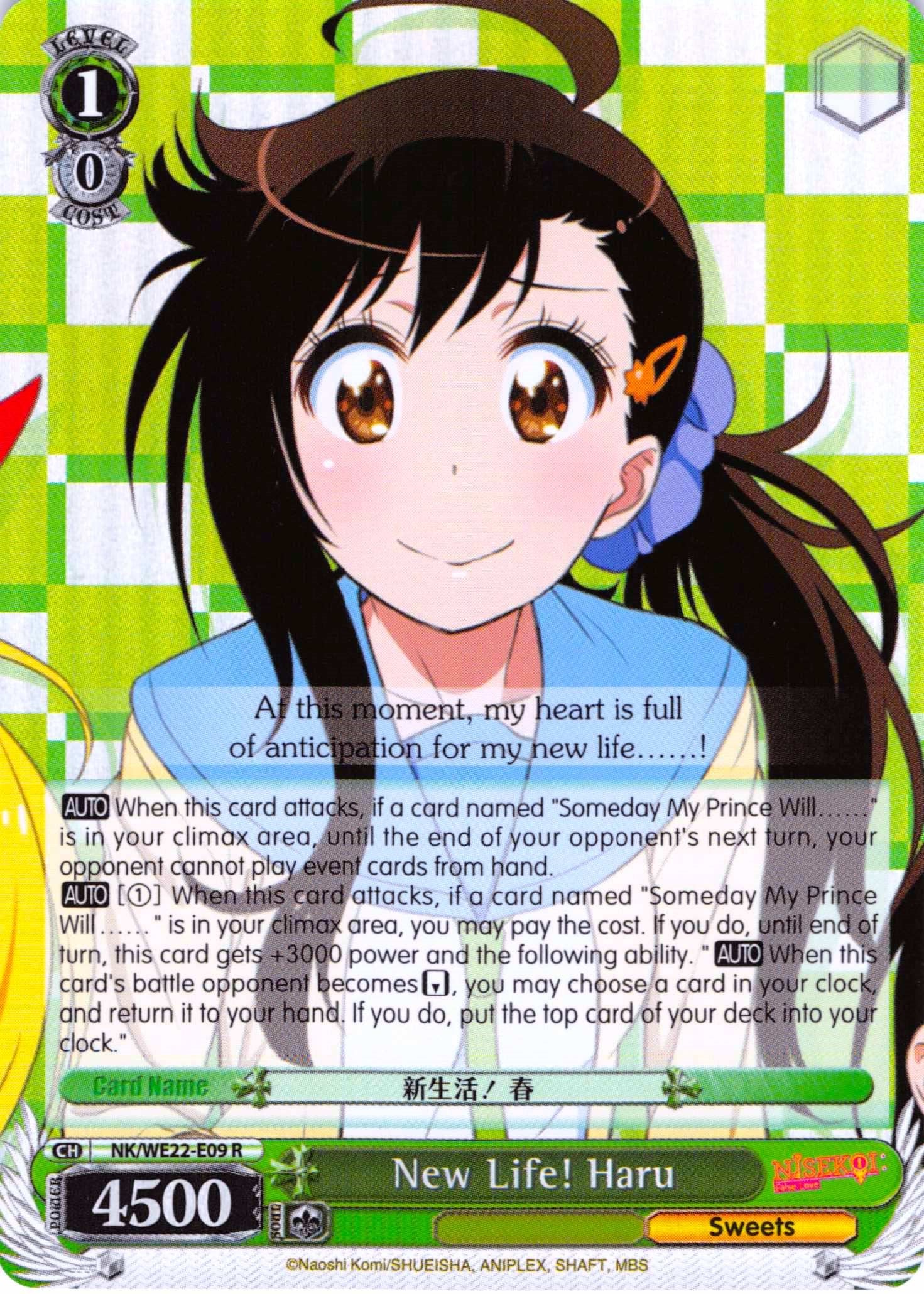 Image of New Life! Haru (NK/WE22-E09) (Parallel Foil) [NISEKOI Extra Booster]