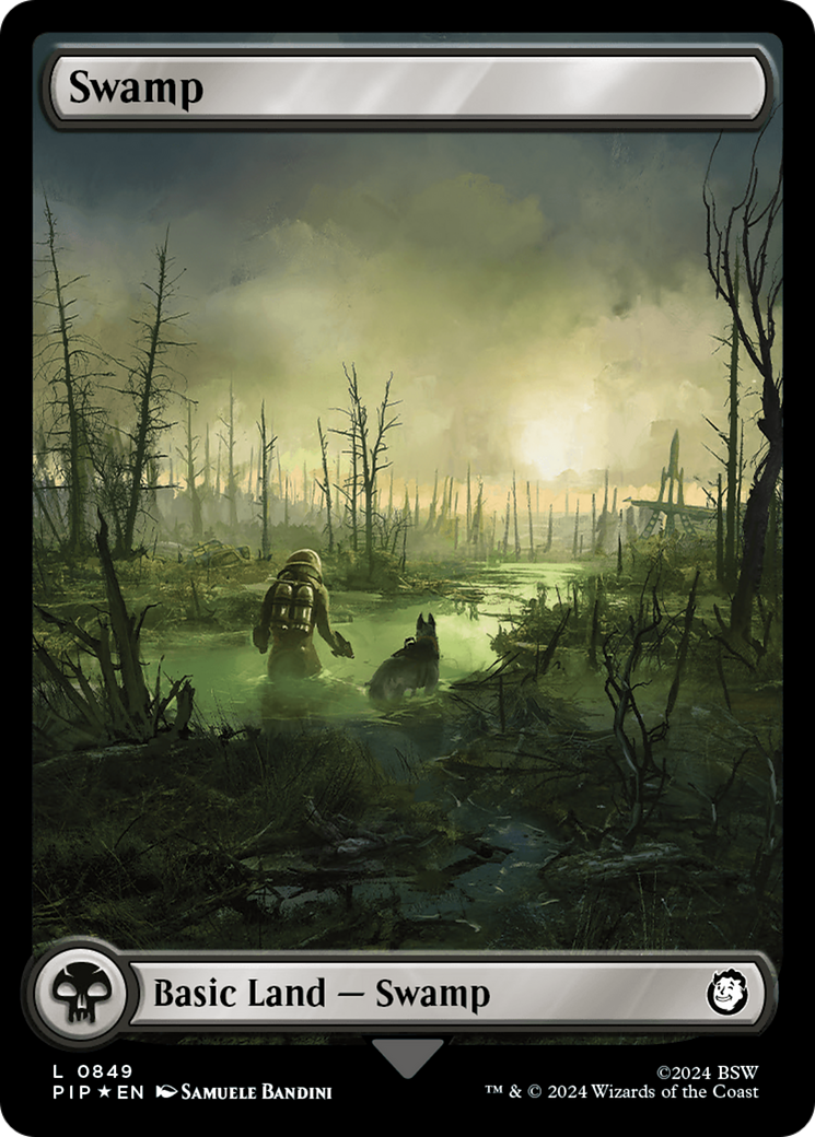 Image of Swamp (0849) (Surge Foil) [Fallout]