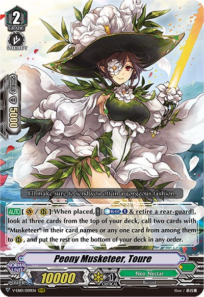 Image of Peony Musketeer, Toure (V-EB10/009EN) [The Mysterious Fortune]