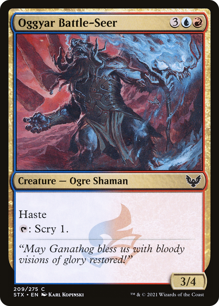 Image of Oggyar Battle-Seer [Strixhaven: School of Mages]