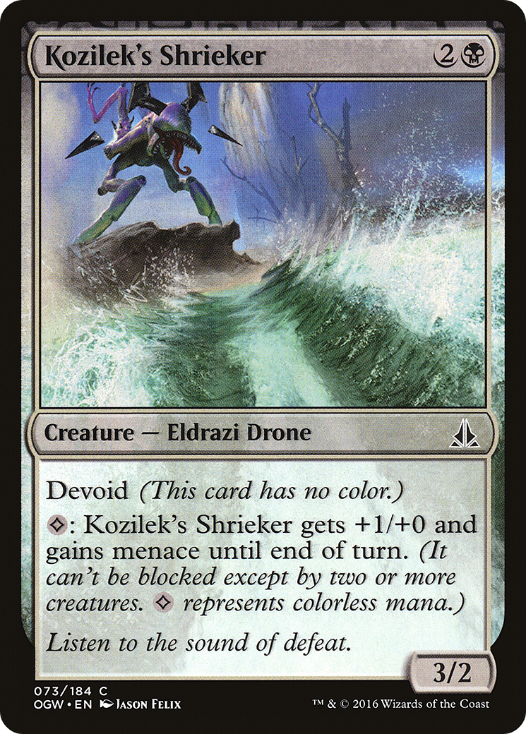 Image of Kozilek's Shrieker [Oath of the Gatewatch]