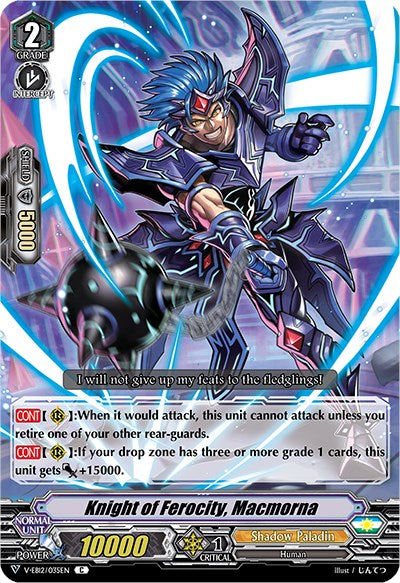 Image of Knight of Ferocity, Macmorna (V-EB12/035EN) [Team Dragon's Vanity]