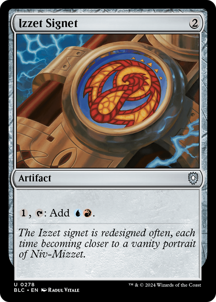 Image of Izzet Signet [Bloomburrow Commander]