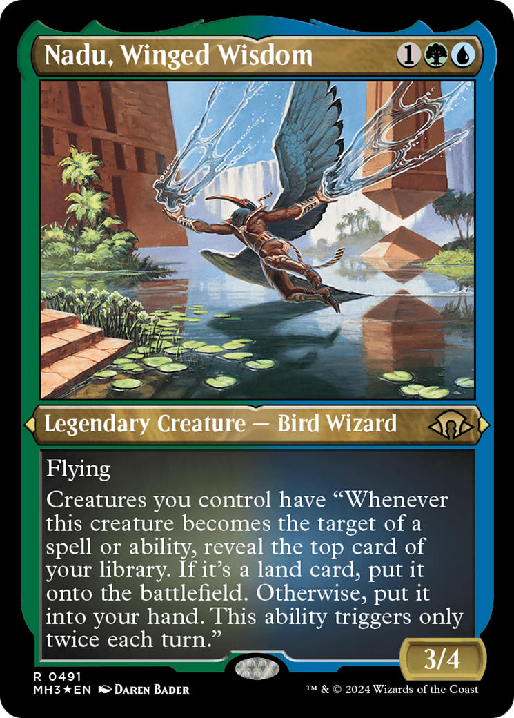 Image of Nadu, Winged Wisdom (Foil Etched) [Modern Horizons 3]
