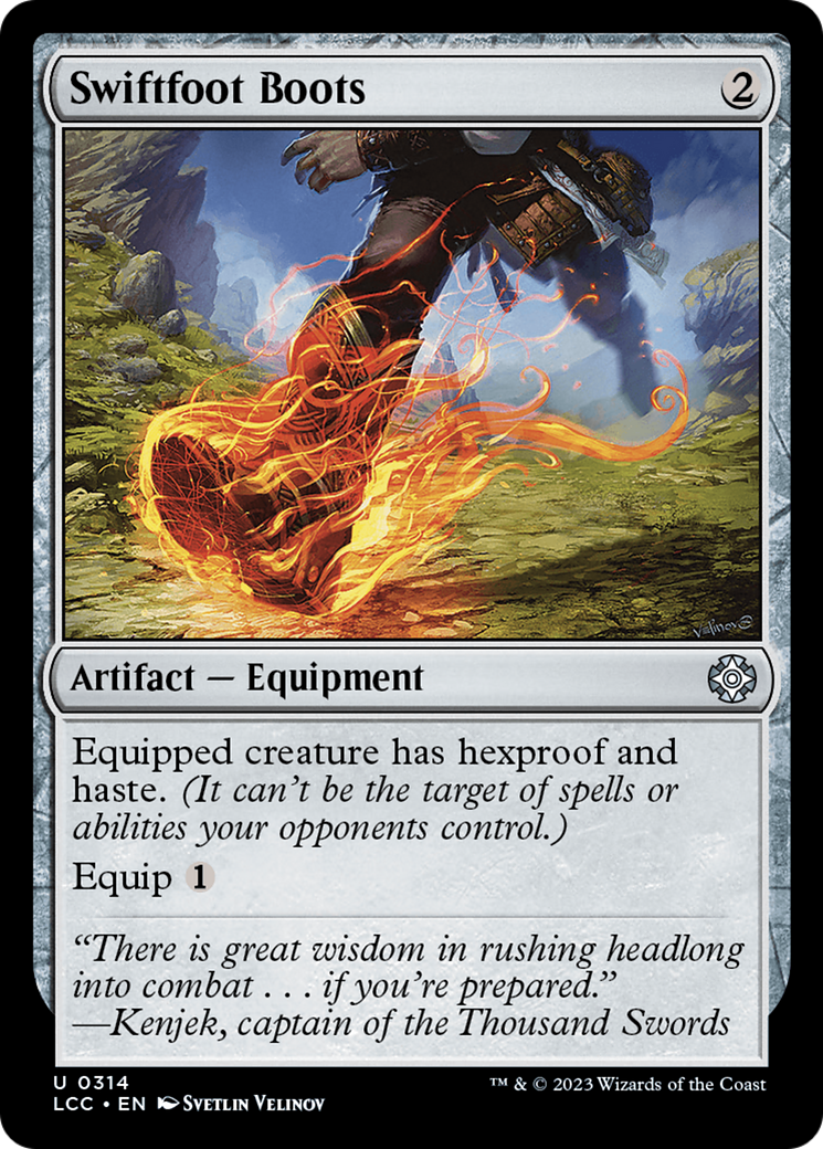 Image of Swiftfoot Boots [The Lost Caverns of Ixalan Commander]